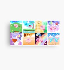 Kirby's Adventure - All 8 Levels Canvas Print