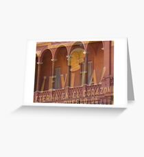 Evita at the Casa Rosata Greeting Card
