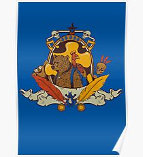 Bear & Bird Crest Poster