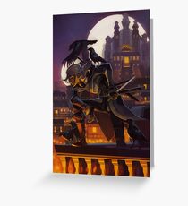 an evening visit Greeting Card