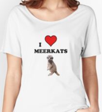 I Heart Meerkats (T-Shirt & Sticker ) Women's Relaxed Fit T-Shirt