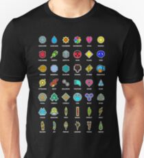Pokemon Badges Unisex T-Shirt