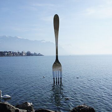 Artwork thumbnail, Fork in water at Vevey by santoshputhran