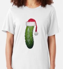Christmas Pickle Slim Fit T-Shirt