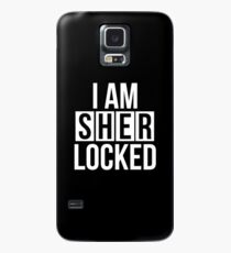 Sherlocked - white text Case/Skin for Samsung Galaxy