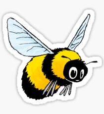 Happily Bumbling Bumble Bee Sticker