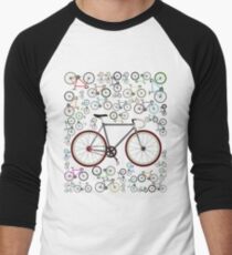Love Fixie Road Bike Men's Baseball ¾ T-Shirt