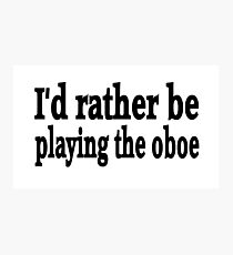 Oboe Photographic Print