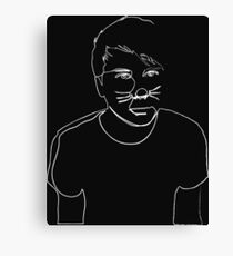 Dan Howell(White) Canvas Print