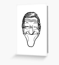 Vintage Dick Van Dyke Caricature Greeting Card
