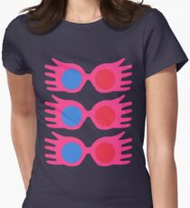 specs pattern Women's Fitted T-Shirt