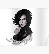 Lana Parrilla - Feathers Poster
