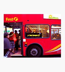 London red bus Photographic Print