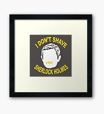 Mustache You a Question Framed Print
