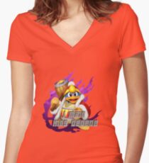 I MAIN DEDEDE Women's Fitted V-Neck T-Shirt
