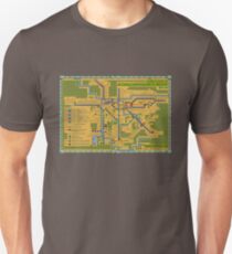 São Paulo City Metropolitan Transportation Map Unisex T-Shirt