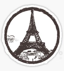 Eiffel Tower Peace Sign Sticker