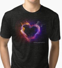 Flaming Heart Tri-blend T-Shirt