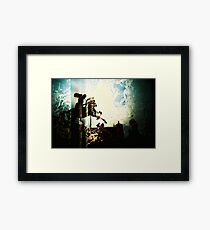 people on glass horses... Framed Print