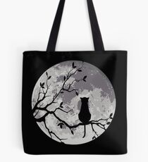 Le chat et la lune Tote bag