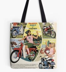 Yamaha ad in old magazine Tote Bag