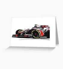 F1 2012 - McLaren MP4-27 - Jenson Button Greeting Card