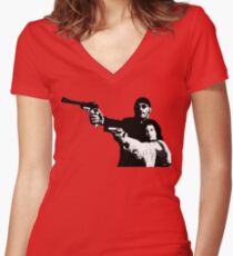 Léon: The Professional Women's Fitted V-Neck T-Shirt