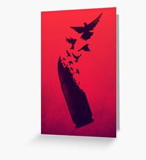 Bullet Birds Greeting Card