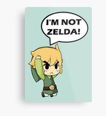 I'm Not Zelda Metal Print