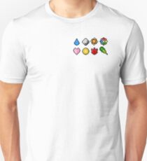 Pokemon Badge Sprites (Kanto Only) Unisex T-Shirt