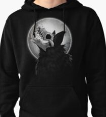 Skull Wolf Howl Pullover Hoodie
