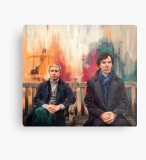 Watson & Sherlock Metal Print