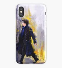 Walking Sherlock iPhone Case
