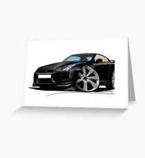 Nissan GT-R Black Greeting Card