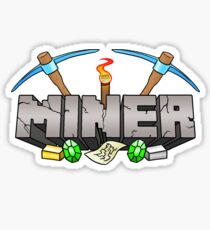 Minecraft Miner Shirt v.2 Sticker