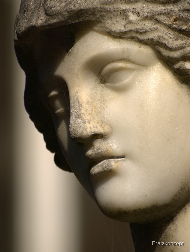 "Portrait of a block of marble | Athena's face after more than 100