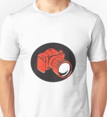 DSLR digital camera front retro Unisex T-Shirt