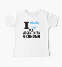 I Heart My Argentinian Grandma Baby Tee