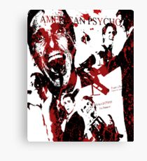 American Psycho, Patrick Bateman 'Collage' effect Canvas Print