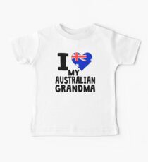 I Heart My Australian Grandma Baby Tee
