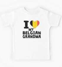 I Heart My Belgian Grandma Kids Tee