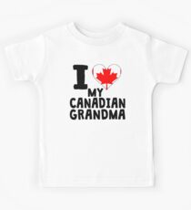 I Heart My Canadian Grandma Kids Tee