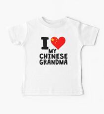 I Heart My Chinese Grandma Baby Tee