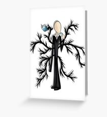 Slender Man Greeting Card