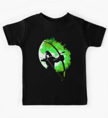 He walks at night... (Green) Kids Tee