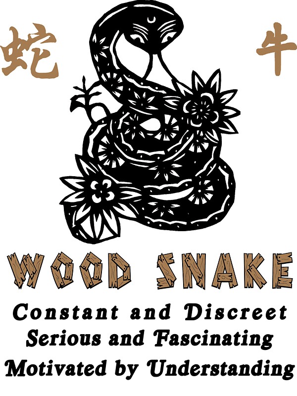 "Chinese Year of The Wood Snake 1965 TShirt" Stickers by ChineseZodiac