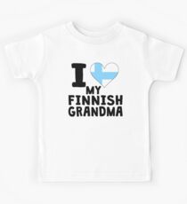 I Heart My Finnish Grandma Kids Tee