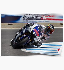 Jorge Lorenzo at laguna seca 2012 Poster