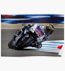 Jorge Lorenzo at laguna seca 2012 Poster