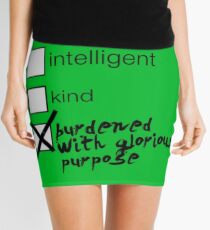 Burdened With Glorious Purpose Mini Skirt